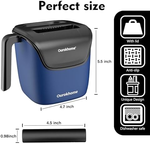 Ourokhome Knock Box Espresso Accessories, The Latest Patented Stainless Steel Espresso Machine Tool for Coffee, Rotary Cheese Grater Hand Crank, Kitchen Shredder Speed Mandolin Slicer Nut Grinder - Image 4