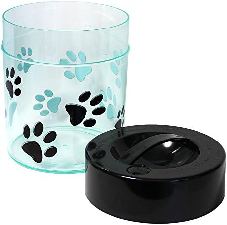 Pawvac Kilovac Airtight Pet Food Container – Multi-Use Vacuum Container for Pet Food and other Dry Goods – 2.5 lbs / 40 oz / 3.8L, Wide-Mouth, Patented Vacuum Seal, Clear with Paws - Image 2