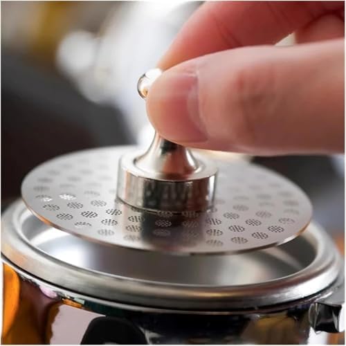 Espresso Puck Screen Set with Magnetic Extractor & Wooden Stand, 3pcs Reusable Stainless Steel Puck Screens for 51mm/53.5mm/58mm Portafilter Espresso Machine Accessories 51mm - Image 6