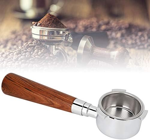 Portafilter Handle for Espresso Machines, Wooden Espresso Filter Holder with 304 Stainless Steel, Reusable Coffee Accessory for Home Barista - Image 5