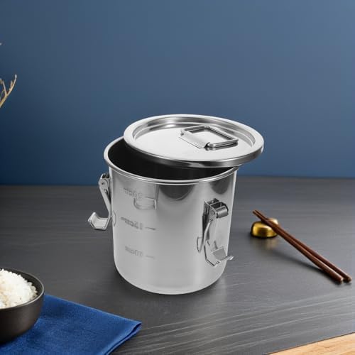 Abaodam 6l Stainless Steel Airtight Food Canister with Locking Clamp Lid - Image 7