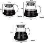 Coffeemaker Pots Coffee Pot,350ml 600ml 800ml Glass Dripper, Insulated handle To Keep Your Pour Over and Fresh Drip Kettle(350ml) - Image 2