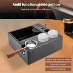 Espresso Knock Box, Detachable Coffee Organizer Box, 9 in 1 Espresso Organizer Station Fit for Storage 51, 54, 58MM Portafilter Holder, Dishwasher Safe Tamping Mat and Storage - Image 6