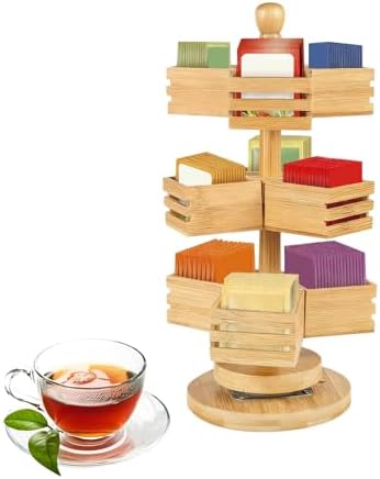 Tea Bag Organizer 3-Tier 9-Compartment Tea Storage Chest by Unknown