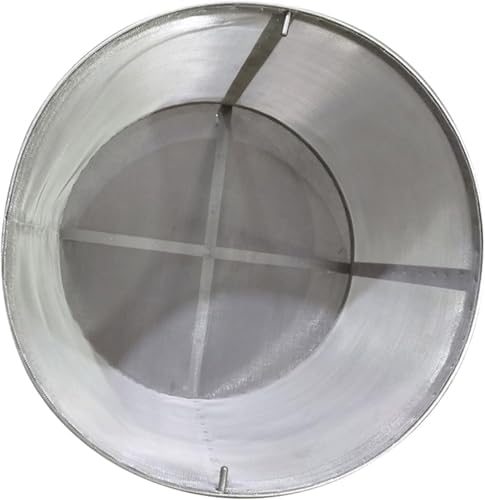 400 Micron Mesh Stainless Steel Hop Filter Barrel Strainer with Hook - Brewing Grain Basket for Homebrew Hops Wine,12.9x12.9 inch - Image 5