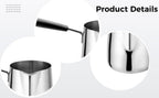 Stainless Steel Frothing Pitcher, 20.3 oz / 600 ml 304 Grade Milk Steaming Pitcher with Heat-Resistant Handle, Non Spill Spout, Milk and Coffee Warmer for Espresso, Latte Art - Image 6