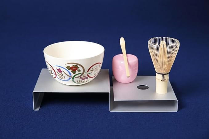Made In Japan Complete Matcha Set - Authentic Japanese Design Matcha Tea Set with Whisk, Bowl, Scoop, Matcha Storage Container and Stand (Red Matcha Storage Container) by alldayieatlikeashark