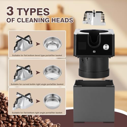 NEUTRAL NS300 Pro Electric Portafilter Cleaner-Automatic Coffee Grounds Cleaning Machine-Knock box for Espresso coffee-Espresso Puck Sucker-Suitable for 58mm portafilters. - Image 5