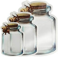 50 Pieces Stand Up Mason Jar Pattern Ziplock Bags Plastic Pouch Cute Bottle Shape Smell Proof Packaging Pouches (Squirrel,6.7x9.6 Inch) by Unknown
