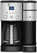 Cuisinart Single Serve + 12 Cup Coffee Maker, Offers 3-Sizes: 6-Ounces, 8-Ounces and 10-Ounces, Stainless Steel, SS-15P1 by Cuisinart