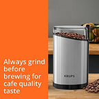 Krups Coffee Grinder, Fast-Touch, 3oz, 85g bean hopper - Easy to Use, One Touch Operation - 200 Watts - Espresso Grinder, Spice Grinder, 2 to 12 cup Coffee Bean Grinder, Silver - Image 2