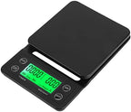 Drip Coffee Scale, Pour Over Coffee Scale with Timer Portable Electronic Digital Kitchen Scale Food Weighing (Black 5KG/0.1) - Image 6