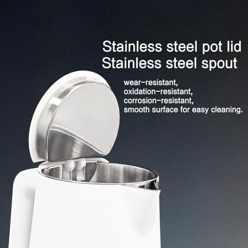 1.5L Electric Kettle Temperature Control, Porcelain White - Image 5