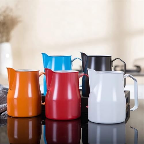 Stainless Steel Milk Frothing Pitcher Pour Over Coffee Kettle Steaming Cup(Silver,700ml) - Image 4