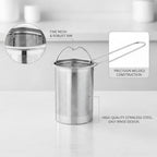Stainless Steel Tea Strainer with Long Handle, Fine Mesh Loose Leaf Infuser for Deep Mugs and Teapots (1 Piece) - Image 6