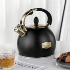 choxila Stovetop Tea Kettle - 2.64 Quart Whistling Tea Pot for Stove Top, Stainless Steel Tea Kettle for All Stovetops Including Induction, Gas, Electric | Ergonomic Pouring Design - Image 2