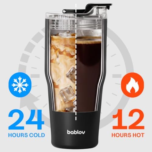 BABLOV GO-PAL 30oz Insulated Coffee Tumbler & Iced Coffee Mug Travel Sleeve - Image 6