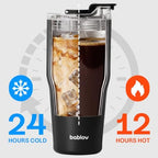 BABLOV GO-PAL 30oz Insulated Coffee Tumbler & Iced Coffee Mug Travel Sleeve - Image 6