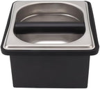FLEXMAN Coffee Knock Box, Stainless Steel Apexstone Espresso Knock Box with Non Slip Rubber Base, Coffee Grounds Knock Box for Cafe Bar Home Restaurant (S) by flexman