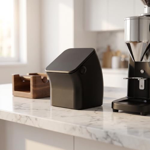 ibasenice Square Coffee Knock Box, Espresso Puck Knock Box, Black - Image 4