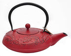 M.V. Trading T7042RD Cast Iron Teapot Felicity, 40-Ounce, Red Dragon by MVTrading
