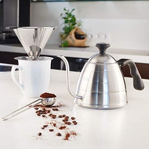 Westmark Brasilia Plus 24582260 Gooseneck Kettle with Thermometer Suitable for Induction Cookers 18/8 Stainless Steel - Image 6