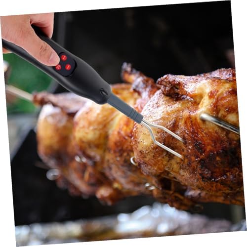 Electronic BBQ Fork Thermometer, Meat Cooking Temperature Indicator | ABS and Stainless Steel Build, Easy-to-read Black Design, for Bar and Cafe Use, 2 Aaa Batteries - Image 6