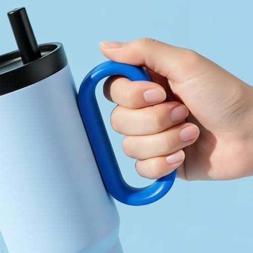 Premium 24 oz Insulated Tumbler with Handle and Straw, 18/8 Stainless Steel Travel Coffee Mug with Tea Infuser & Dust Cover, 2-in-1 Lid Cup Holder Friendly Thermal Flask for Hot & Cold Drinks - Image 5
