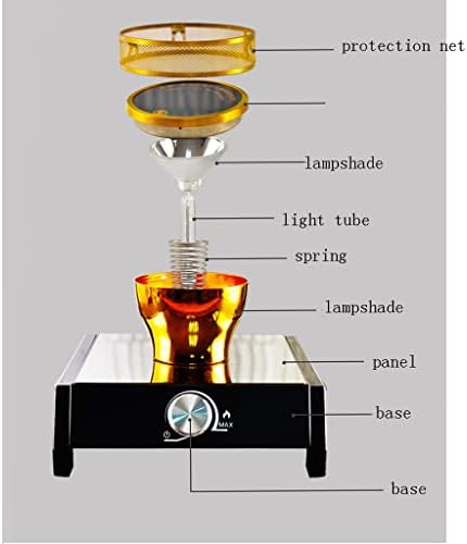 JITEM Cafetera Siphon Syphon Coffee Maker 3 Cup Halogen Lamp Heating Glass Siphon Vacuum Coffee Maker Manual Tabletop Siphon Pot 360ML for Coffee or Tea - Image 3