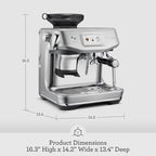 Breville BES881OLT Barista Touch Impress, Olive Tapenade - Image 3