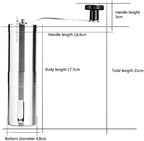 Manual Coffee Grinder Conical Burr Coffee Grinder Conical Ceramic Burr Stainless Steel Portable Hand Crank Mill Adjustable Burr Assembly - Image 5