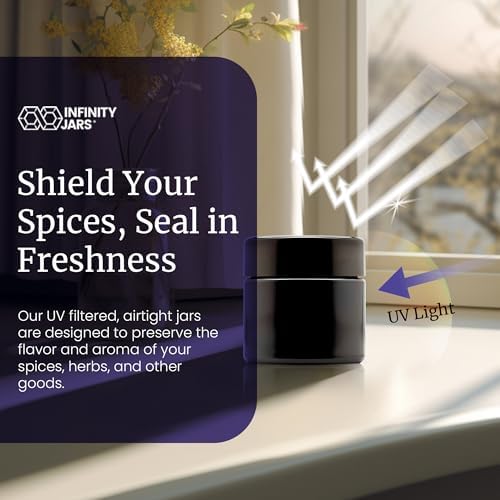 Infinity Jars Tall Black Glass Jar 100 ml, Airtight Smell Proof, 3 Pack - Image 5