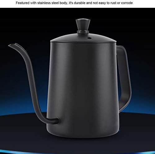 550ml Stainless Steel Long Narrow Spout Coffee Pot Spout Drip Coffee Kettle with Lid for Home Kitchen Coffee Shop - Image 6