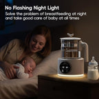 Baby Instant Warmer, Baby Milk Warmer Glass Electric Kettle Boiler with Night Light, Accurate Temperature Control for Formula, 1.2L Glass Water Warmer Breastmilk,Boil Coffee,Tea, 24H Insulation - Image 4