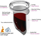 PYD Life 6 Pack Sublimation Blanks Wine Tumblers Cups with Lid White 12 OZ - Image 3