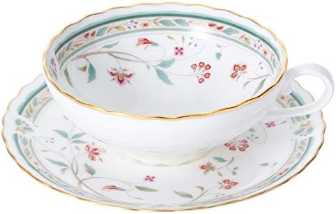 Noritake P58043A/4409 Tea Cup & Saucer (Pair Set) 6.1 fl oz (180 cc) Flower Chisel 2 Guests Bone China - Image 5