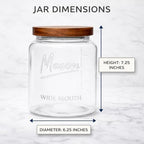 kitchentoolz Large Mason Jars with Lids – 64 oz Mason Jars Wide Mouth, 1/2 Gallon Glass Jar with Lid for Pantry Storage, Canning, Flour, Dry Goods – 2 Pack - Image 3