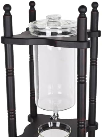 Large Capacity Cold Brew Tower Japanese Cold Brew Maker Glass Cold Brew Coffee Makers Drip Coled Coffee Tower Iced Tea Maker for Home Office Coffee Shop - Image 5