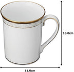 Noritake P91332/4335-6 Mugs (Pair Set) 11.2 fl oz (310 cc), Hampshire Gold & Platinum 2 Count Gold & Silver Fine Porcelain - Image 7