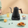 1200W Electric Gooseneck Kettle, 0.24Gal Electric Tea Kettle with 104-212℉ Temperature Control, Pour over Kettles with 1-24H Keep Warm, Hot Water Boiler, for Home Office Coffee Tea Brewing (Black) by Wawuwao