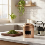 Modern Loose Leaves Teas Tin Canister Double Layer Seal Metal Construction Spacious Kitchen Organization Essential Large Capacity Teas Storage Tin - Image 4
