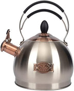 Whistling Tea Kettle Stainless Steel Teapot, Teakettle for Stovetop Induction Stove Top, Fast Boiling Heat Water Tea Pot 2.6 Quart by LUXGRACE