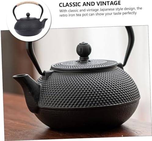 Japanese Iron Teapot Retro Design for Home Use for Tea Great Heat Retention Lightweight Portable for Office and Outdoor Enjoyment - Image 2