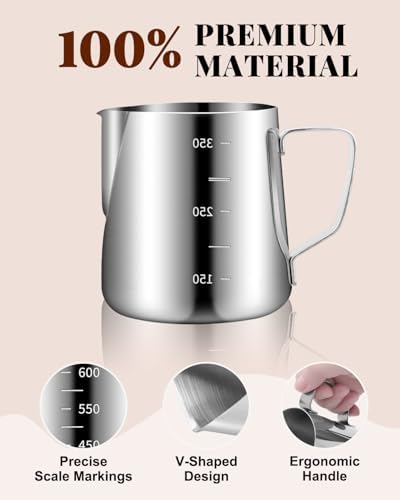 53mm Espresso Kit, 350ml Espresso Milk Frothing Pitcher - Image 2