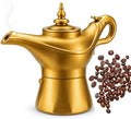 Genie Lamp Moka Pot, 3 Cup Stovetop Espresso Maker, Portable Aladdin Coffee Percolator for Home & Camping,Novelty Gifts for Father by YATLADIS