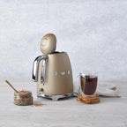 SMEG KLF03 Electric Kettle 1.7L (7 Cup), Retro Hot Water Boiler for Tea & Coffee, Fast Boiling, Auto Shut-Off, Soft Open Lid, 360° Swivel Base Countertop Kettle – Matte Champagne - Image 2