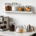 Glass Storage Jars with Airtight Lids Set of 6 (17 oz/26 oz/50 oz), Clear Glass Canister Containers Food Storage for Kitchen Pantry, Flour Sugar Coffee Beans Cereal Spice Tea, BPA-free - Image 7
