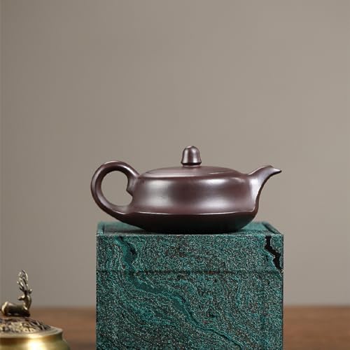 Tea Pots For Loose Tea Hand-carved Purple Clay Pot Office Teapot Conference Room Teapot Home Kung Fu Tea Set Tea Infuser Pot - Image 3