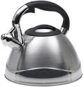 Creative Home Crescendo Stainless Steel Whistling Tea Kettle with Aluminum Capsulated Bottom for Even Heat Distribution, 3.1 Quart, Brushed Finish by CreativeHome