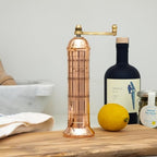 Alexander Home Original Greek Salt Mill, 8-Inch Copper – European Manual Salt Grinder Refillable - Image 3